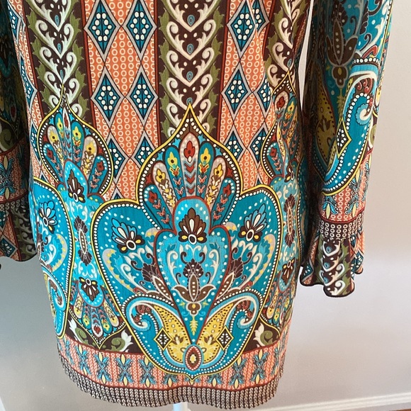 Tunic top medium funky 70’s flare - Picture 8 of 10